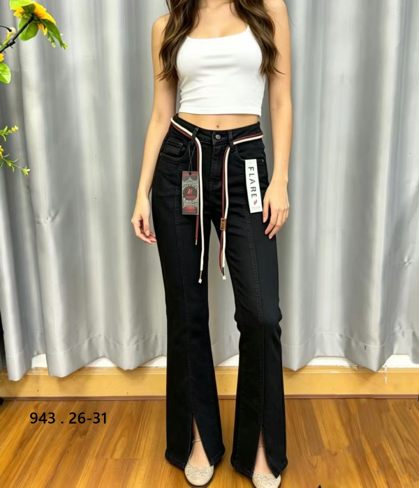 Spodnie damskie jeansy Roz 26-31, 1 Kolor Paczka 10 szt